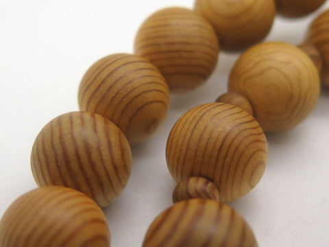 Men's Prayer Beads, Yakusugi, Sanman Jodo Style, Matching Set, Jodo Sect