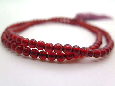 Women's Prayer Beads, Agate, 5mm Bead, Rinzai Sect, Uniform Finish
