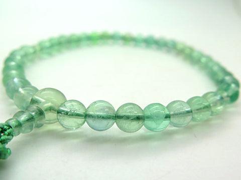Women's Prayer Beads, Green Fluorite, 8mm Bead, Uniform Finish
