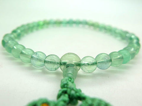 Women's Prayer Beads, Green Fluorite, 8mm Bead, Uniform Finish