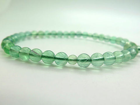 Women's Prayer Beads, Green Fluorite, 8mm Bead, Uniform Finish