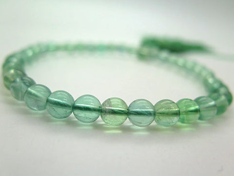 Women's Prayer Beads, Green Fluorite, 8mm Bead, Uniform Finish