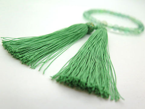 Women's Prayer Beads, Green Fluorite, 8mm Bead, Uniform Finish