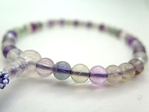 Women's Prayer Beads, Fluorite, 7mm Bead, Uniform Finish
