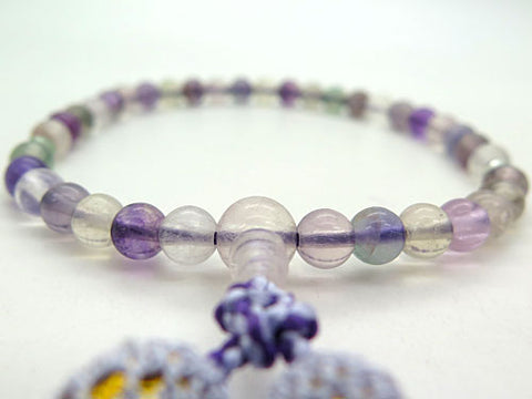 Women's Prayer Beads, Fluorite, 7mm Bead, Uniform Finish