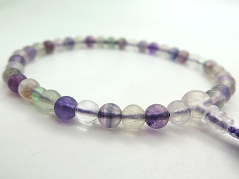 Women's Prayer Beads, Fluorite, 7mm Bead, Uniform Finish