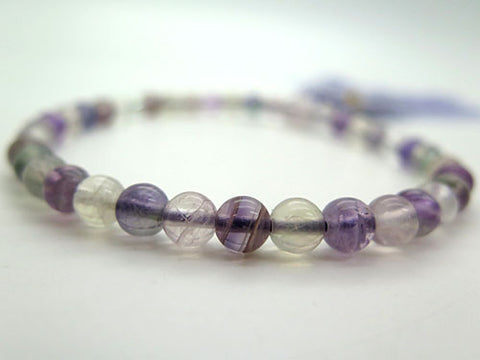 Women's Prayer Beads, Fluorite, 7mm Bead, Uniform Finish