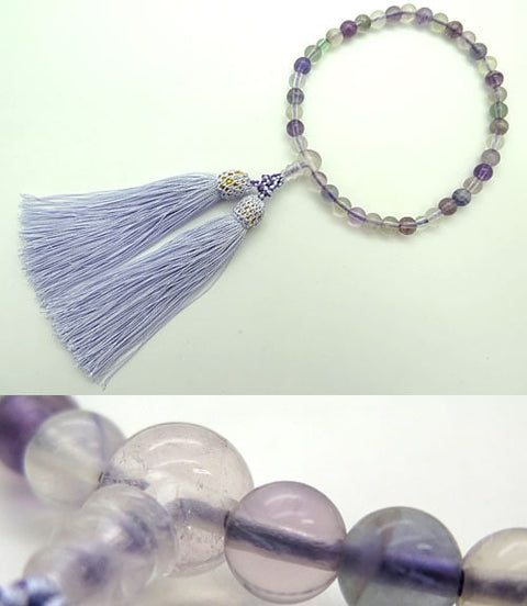 Women's Prayer Beads, Fluorite, 7mm Bead, Uniform Finish