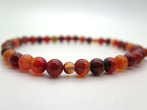 Women's Fancy Agate Prayer Beads, 8mm Bead, Uniform Finish