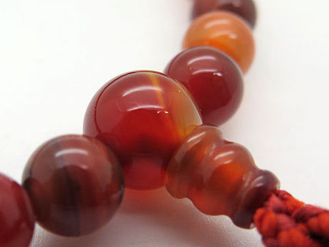 Women's Fancy Agate Prayer Beads, 8mm Bead, Uniform Finish