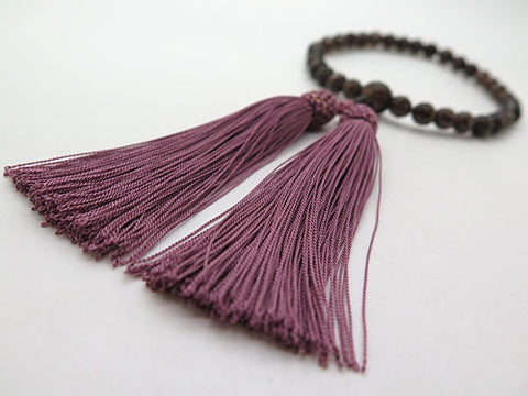 Women's Smoky Quartz Prayer Beads, Faceted Cut