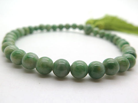 Women's Prayer Beads, Dushan Jade, 8mm Bead, Uniform Finish