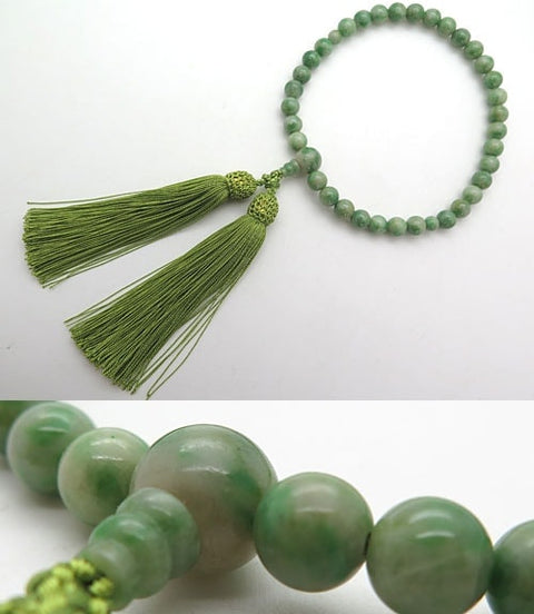 Women's Prayer Beads, Dushan Jade, 8mm Bead, Uniform Finish
