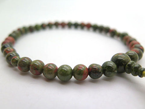 Women's Epidote Prayer Beads, 7mm Bead, Uniform Finish