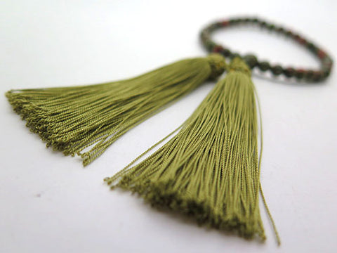 Women's Epidote Prayer Beads, 7mm Bead, Uniform Finish