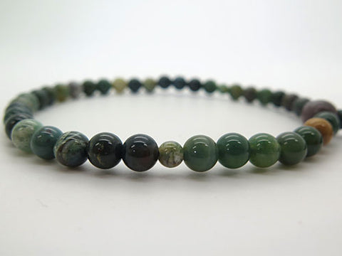 Women's Prayer Beads, Indian Agate, 7mm Beads, Matching Set, A