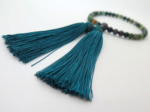 Women's Prayer Beads, Indian Agate, 7mm Beads, Matching Set, A