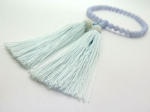 Women's Prayer Beads, Chalcedony, 7mm Bead, Uniform Finish