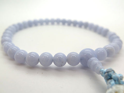 Women's Prayer Beads, Chalcedony, 7mm Bead, Uniform Finish