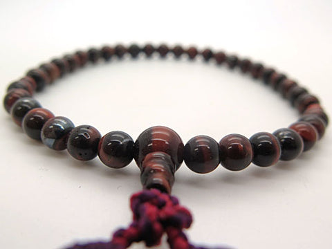 Women's Red Tiger's Eye Prayer Beads, 7mm Bead