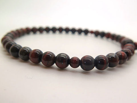 Women's Red Tiger's Eye Prayer Beads, 7mm Bead
