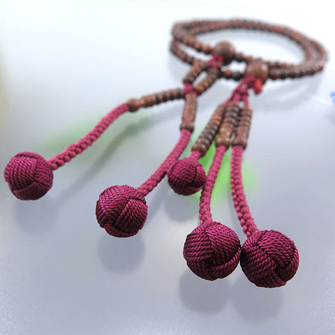 Women's prayer beads, rosewood, Nichiren sect