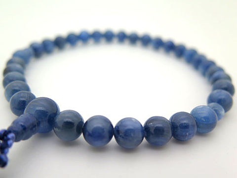 Women's Finest Kyanite Prayer Beads, 8mm Bead