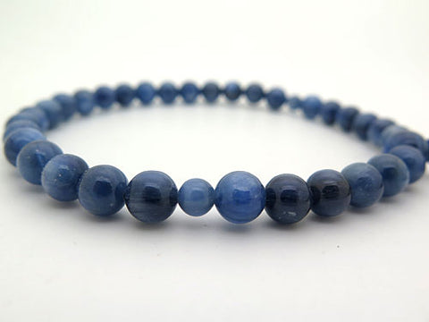 Women's Finest Kyanite Prayer Beads, 8mm Bead