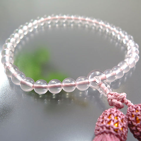 Women's Rose Quartz Prayer Beads, 7mm Bead, Limited Edition