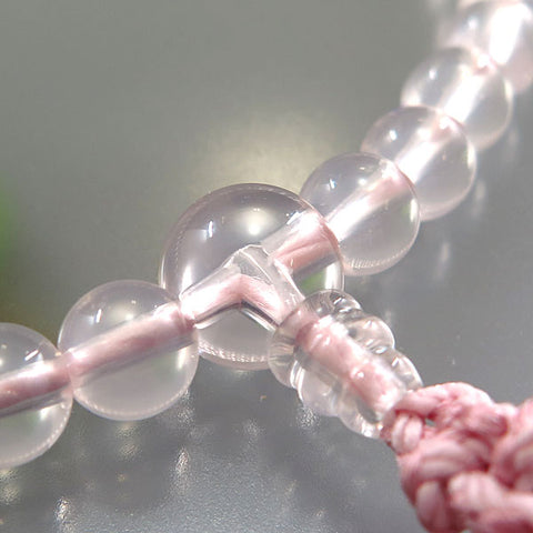 Women's Rose Quartz Prayer Beads, 7mm Bead, Limited Edition