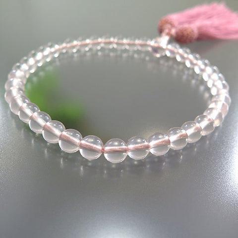 Women's Rose Quartz Prayer Beads, 7mm Bead, Limited Edition