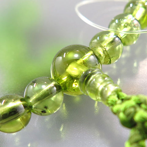 Women's Finest Peridot Prayer Beads, 7mm Bead, Limited Edition