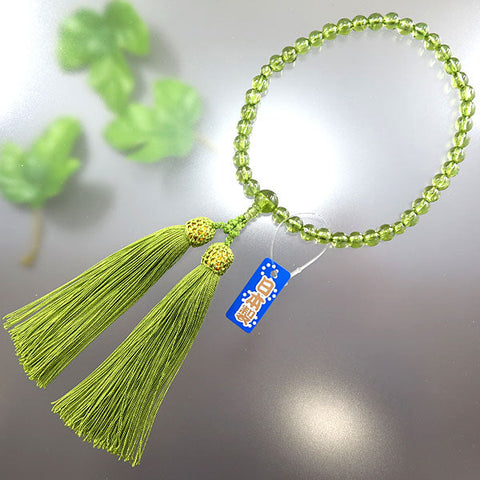 Women's Finest Peridot Prayer Beads, 7mm Bead, Limited Edition