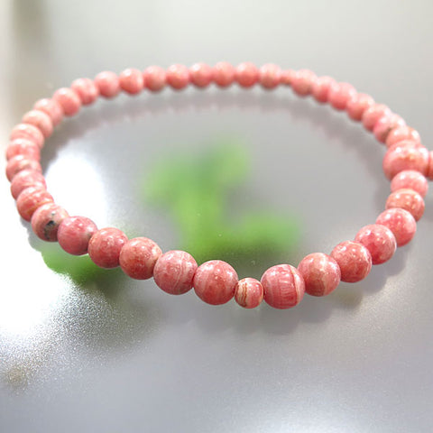 Women's Rhodochrosite Prayer Beads, 7mm Bead, Limited Edition