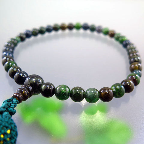Women's Prayer Beads, Green Tourmaline, 7mm Bead, Limited Edition