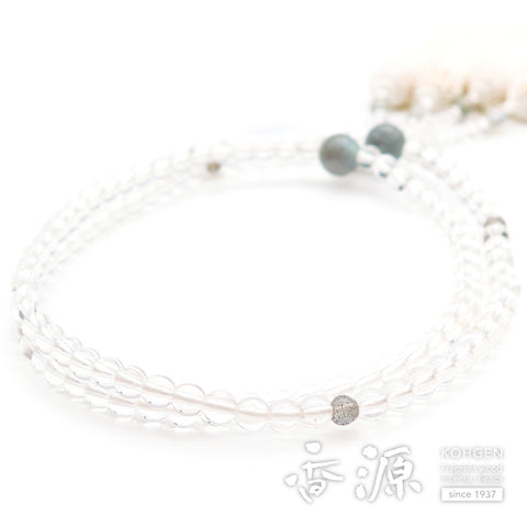 Women's Crystal Prayer Beads, Labradorite Finish