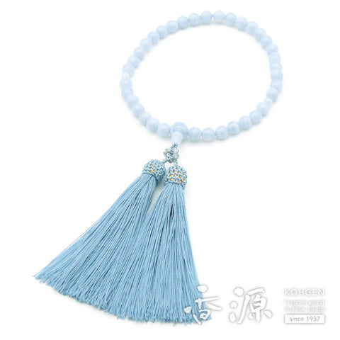 Women's Chalcedony Prayer Beads, One-Handed