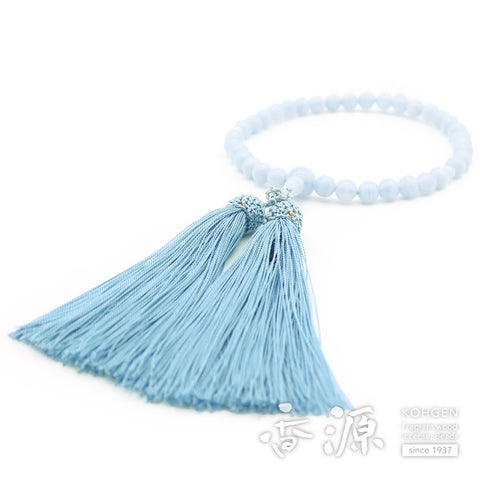Women's Chalcedony Prayer Beads, One-Handed