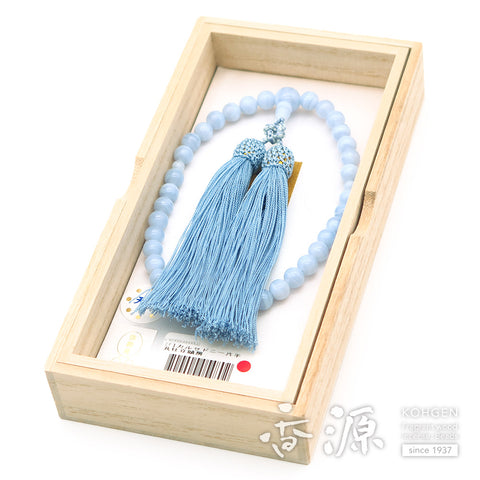 Women's Chalcedony Prayer Beads, One-Handed