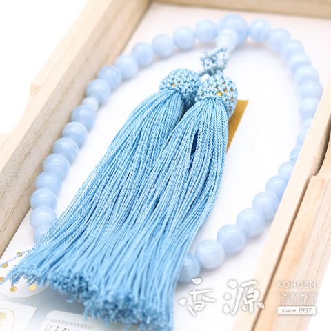 Women's Chalcedony Prayer Beads, One-Handed