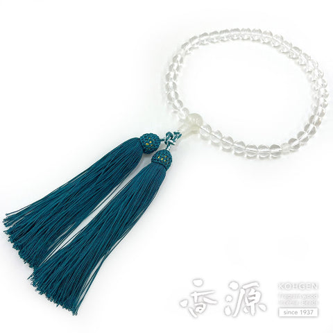 Women's prayer beads, quartz, 7mm beads, blue moonstone, limited edition, item number: C