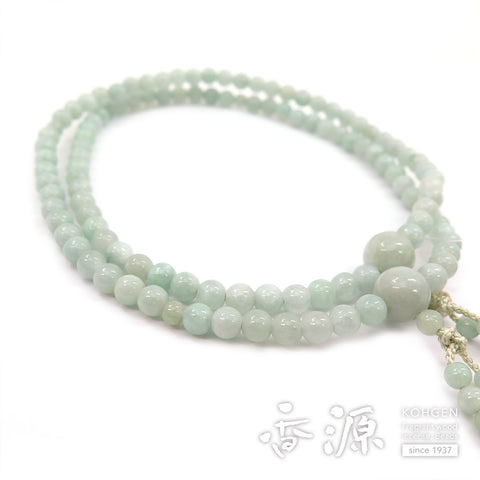 Women's Burmese Jade Prayer Beads, Double-Wrap