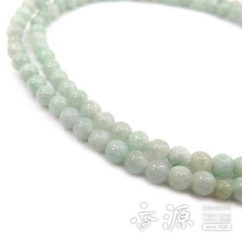 Women's Burmese Jade Prayer Beads, Double-Wrap
