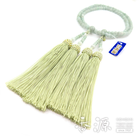 Women's Burmese Jade Prayer Beads, Double-Wrap