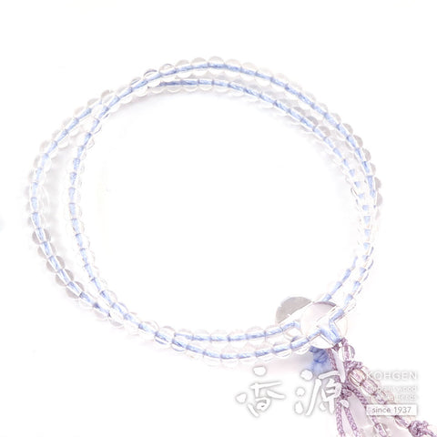 Women's prayer beads, crystal, Nichiren sect