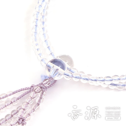 Women's prayer beads, crystal, Nichiren sect