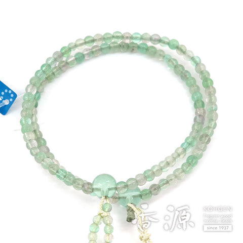 Women's Green Fluorite Prayer Beads, Nichiren Sect, Limited Edition