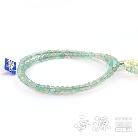 Women's Green Fluorite Prayer Beads, Nichiren Sect, Limited Edition