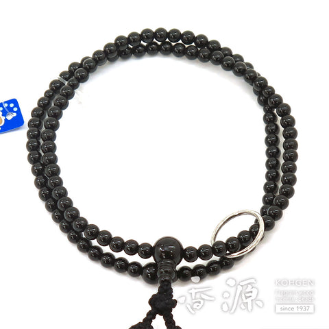 Women's prayer beads, black onyx