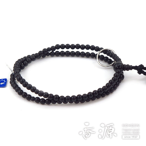 Women's prayer beads, black onyx
